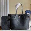 Louis Vuitton Empreinte Black Embossed Neverfull Bag (With Box)