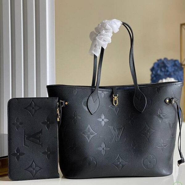 WhatsApp Image 2026-05-05 at 6.53.38 PM (1) Louis Vuitton Empreinte Black Embossed Neverfull Bag (With Box)