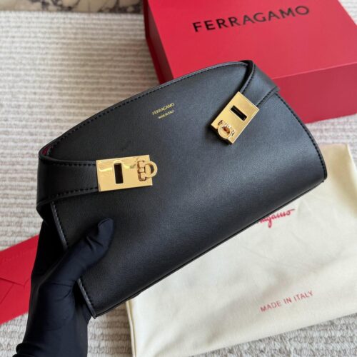 WhatsApp Image 2026-05-06 at 1.01.47 PM Ferragamo Hug Mini Black Premium Crossbody Bag (With Box)