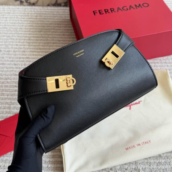 WhatsApp Image 2026-05-06 at 1.01.47 PM Ferragamo Hug Mini Black Premium Crossbody Bag (With Box)