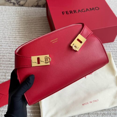 WhatsApp Image 2026-05-06 at 1.06.33 PM Ferragamo Hug Mini Red Premium Crossbody Bag (With Box)