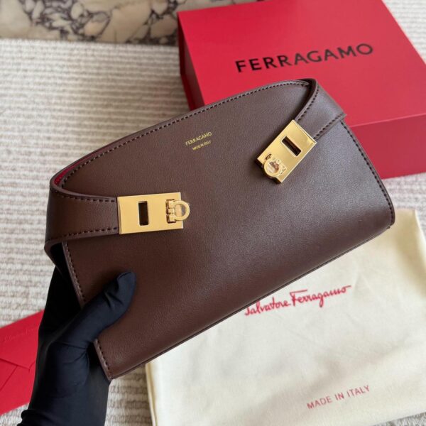 WhatsApp Image 2026-05-06 at 1.07.08 PM Ferragamo Hug Mini Coffee Premium Crossbody Bag (With Box)