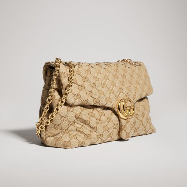 WhatsApp Image 2026-05-06 at 2.06.53 PM Gucci GG Sand & Brown Marmont Premium Shoulder Bag (With Box)