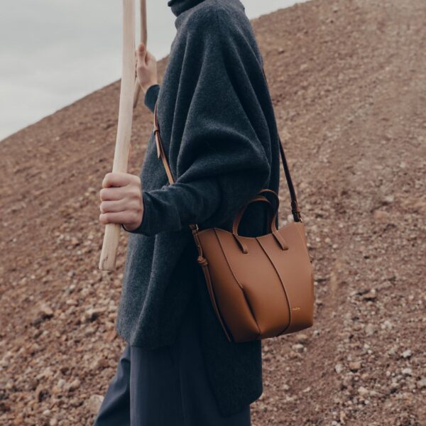 WhatsApp Image 2026-05-18 at 11.15.15 PM Polene Cyme Nano Camel Color Tote Bag