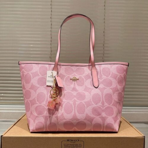 WhatsApp Image 2026-05-18 at 4.47.03 PM Coach Carryall Pink City Tote Bag (With Box)
