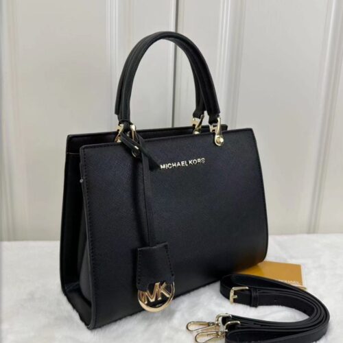 Michael Kors Marilyn Saffiano Black Handbag