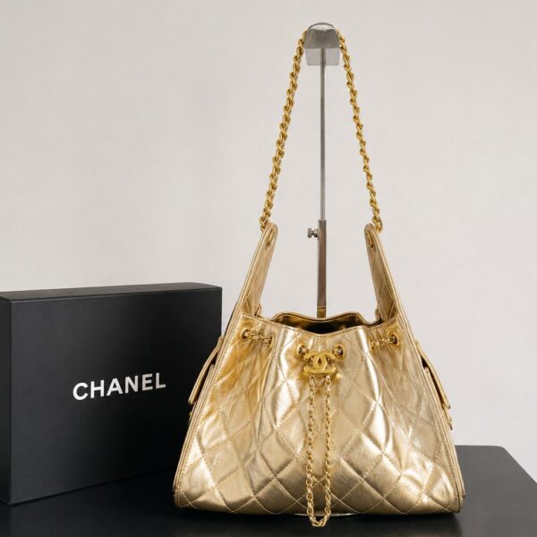 Chanel Iconic 25 Gold Premium Handbag