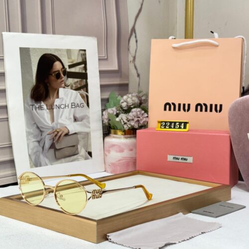 WhatsApp Image 2026-05-22 at 4.15.22 PM (2) Miu Miu Oval Yellow Sunglass For Women