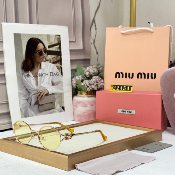 WhatsApp Image 2026-05-22 at 4.15.22 PM (2) Miu Miu Oval Yellow Sunglass For Women