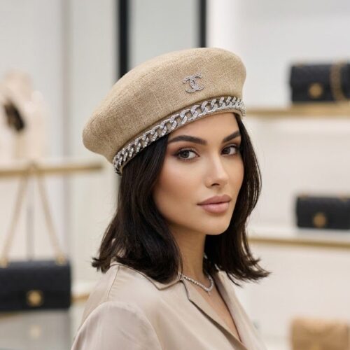 WhatsApp Image 2026-05-26 at 12.56.36 Chanel Logo Beige Ladies Cap