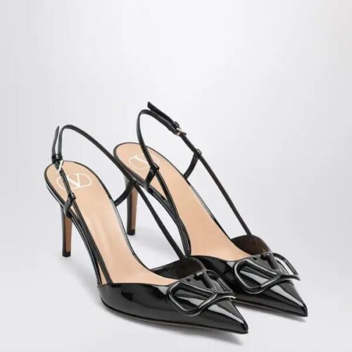 WhatsApp Image 2026-05-26 at 5.35.35 PM (1) Valentino Vlogo Black Glossy Slingback Heel