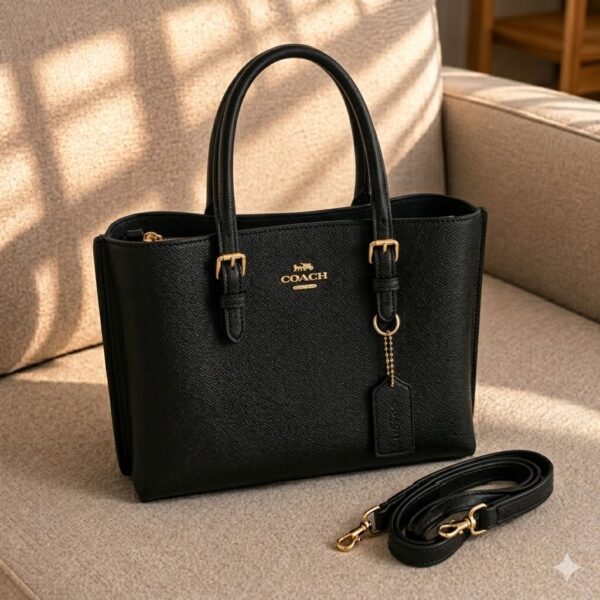 WhatsApp Image 2026-05-27 at 17.57.52 Coach Mollie 25 Black Tote Bag (With Box)