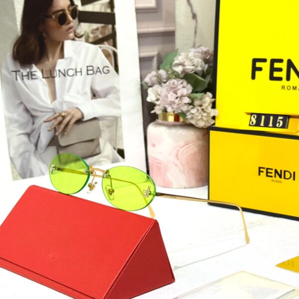 WhatsApp Image 2026-06-02 at 3.23.32 PM Fendi Crystal Oval Green UV Protected Women’s Sunglass