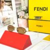 Fendi Crystal Oval Brown UV Protected Women’s Sunglass