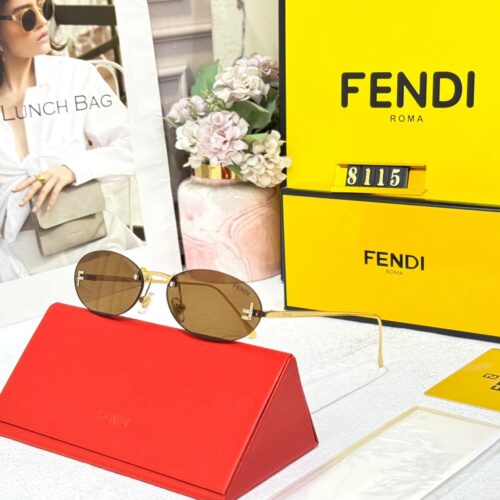 WhatsApp Image 2026-06-02 at 3.26.26 PM Fendi Crystal Oval Brown UV Protected Women’s Sunglass