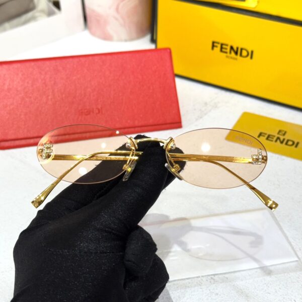 WhatsApp Image 2026-06-02 at 3.27.23 PM Fendi Crystal Oval Light Pink UV Protected Women’s Sunglass
