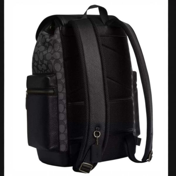 WhatsApp Image 2026-06-02 at 6.19.32 PM (1) Coach Sprint Dark Grey Black Signature Backpack