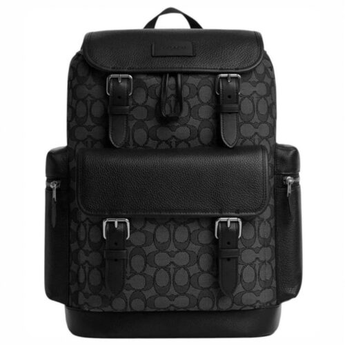 WhatsApp Image 2026-06-02 at 6.19.32 PM Coach Sprint Dark Grey Black Signature Backpack