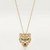 Cartier Panther Golden Pendant Necklace