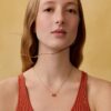 Hermes Pop H Orange Mini Pendant Necklace