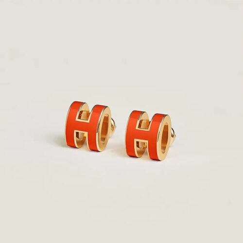 Hermes Pop H Orange Earring