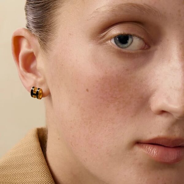 WhatsApp Image 2026-06-03 at 8.08.04 PM (1) Hermes Pop H Black Earring